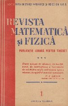 Revista Matematica si Fizica 1952 (12 numere)