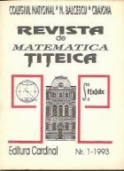 Revista matematica Titeica 1993
