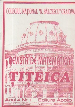 Revista de matematica Titeica, Anul 4, Nr. 1
