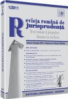 Revista romana de jurisprudenta nr. 1/2011