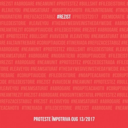 #rezist. proteste impotriva OUG 13/2017