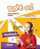 coperta Right On Limba moderna 1, Limba engleza. Clasa a VI-a, caietul elevului