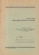 Seminar stiintific - Spatii liniare ordonate topologice (1988)