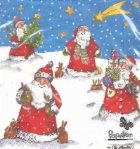 coperta Servetele Craciun - Mos Craciun cu Stea (Set 20 buc.)