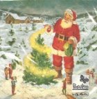 coperta Servetele Mos Craciun cu brad (Set 20 buc.)