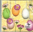 coperta Servetele de Paste - Oua colorate cu flori (Set 20 buc.)