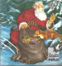 Servetele Sac Cadouri Mos Craciun (Set 20 buc.)