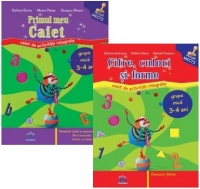 Set grupa mica 3-4 ani (2 carti) - Primul meu caiet. Forme, culori si cifre