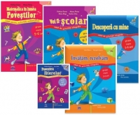 Set caiete grupa mare 5-6 ani (3 carti) - Voi fi scolar. Descopera cu mine. Invatam, rezolvam