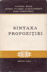 Sintaxa propozitiei - Texte si analize
