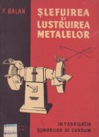 Slefuirea lustruirea metalelor fabricatia bunurilor