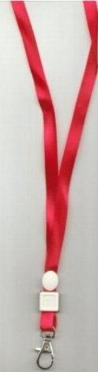 coperta Snur textil cu agatatoare metalica (pentru ecuson)