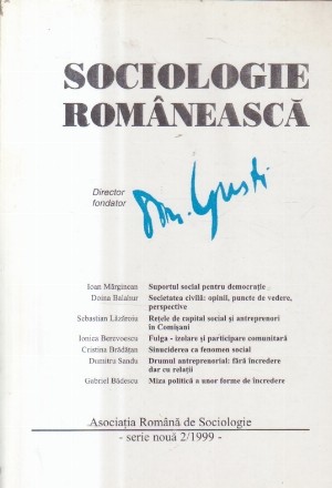 Sociologie romaneasca, Nr. 1/2000
