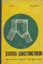 Statica constructiilor Manual pentru licee