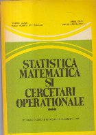 Statistica matematica si cercetari operationale, Volumul al III-lea