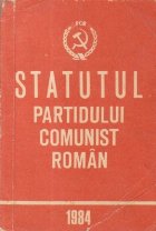 coperta Statutul Partidului Comunist Roman