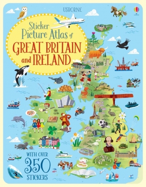 Sticker picture atlas of Great Britain and Ireland