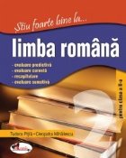coperta Stiu foarte bine la ... Limba romana, clasa a II-a