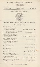 Studies in English Literature 1500-1900. Restoration and Eighteen Century