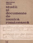 coperta Studii si documente de muzica romaneasca