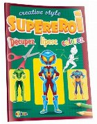 coperta Supereroi. Decupez. Lipesc. Colorez