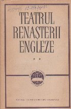 coperta Teatrul Renasterii Engleze, Volumul al II - lea