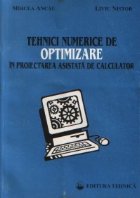coperta Tehnici numerice de optimizare in proiectarea asistata de calculator