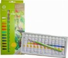 Tempera ACRILIC set 12 buc x 12 ml + 1 pensula