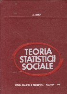coperta Teoria statisticii sociale