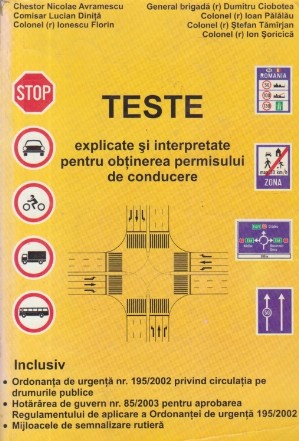 Teste explicate si interpretate pentru obtinerea permisului de conducere