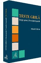 coperta Teste grila. Drept penal. Procedura penala