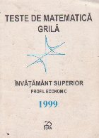Teste matematica grila Invatamant superior