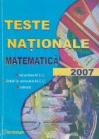 Teste nationale matematica 2007