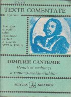 Texte Comentate, Dimitrie Cantemir - Hronicul vechimei a romano-moldo-vlahilor