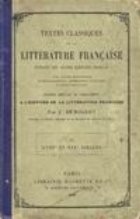 Textes classiques litterature francaise extraits