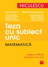 Teza cu subiect unic. Matematica. Clasa a VIII-a, semestrul al II-lea