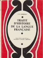coperta Traite d histoire de la langue francaise