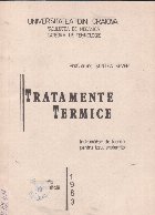 Tratamente termice Indrumator lucrari pentru