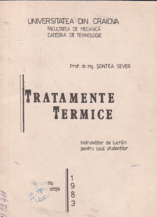 Tratamente termice - Indrumator de lucrari pentru uzul studentilor