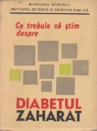 trebuie stim despre diabetul zaharat