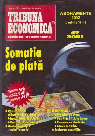 Tribuna Economica, Nr. 47/2001