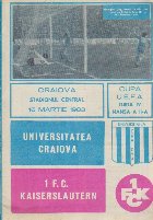 coperta Universitatea Craiova. Craiova Stadionul Central 16 Martie 1983