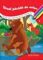 Ursul pacalit de vulpe - Carte de povestit si colorat