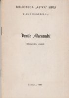 Vasile Alecsandri Bibliografie sibiana