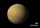 Venus cu si fara atmosfera - Felicitare 3d