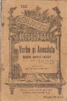 coperta Vorbe si Anecdote despre oameni celebri