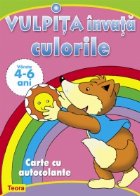 coperta Vulpita invata culorile - carte cu autocolante