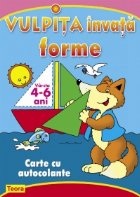 coperta Vulpita invata forme - carte cu autocolante