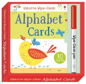Wipe-clean alphabet cards