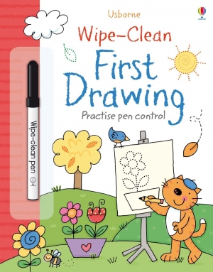 Wipe-clean first drawing